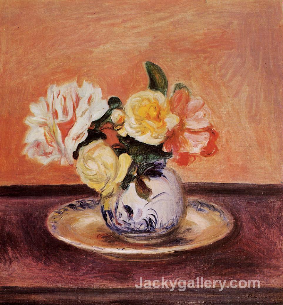 Vase of Flowers by Renoir by Pierre Auguste Renoir paintings reproduction